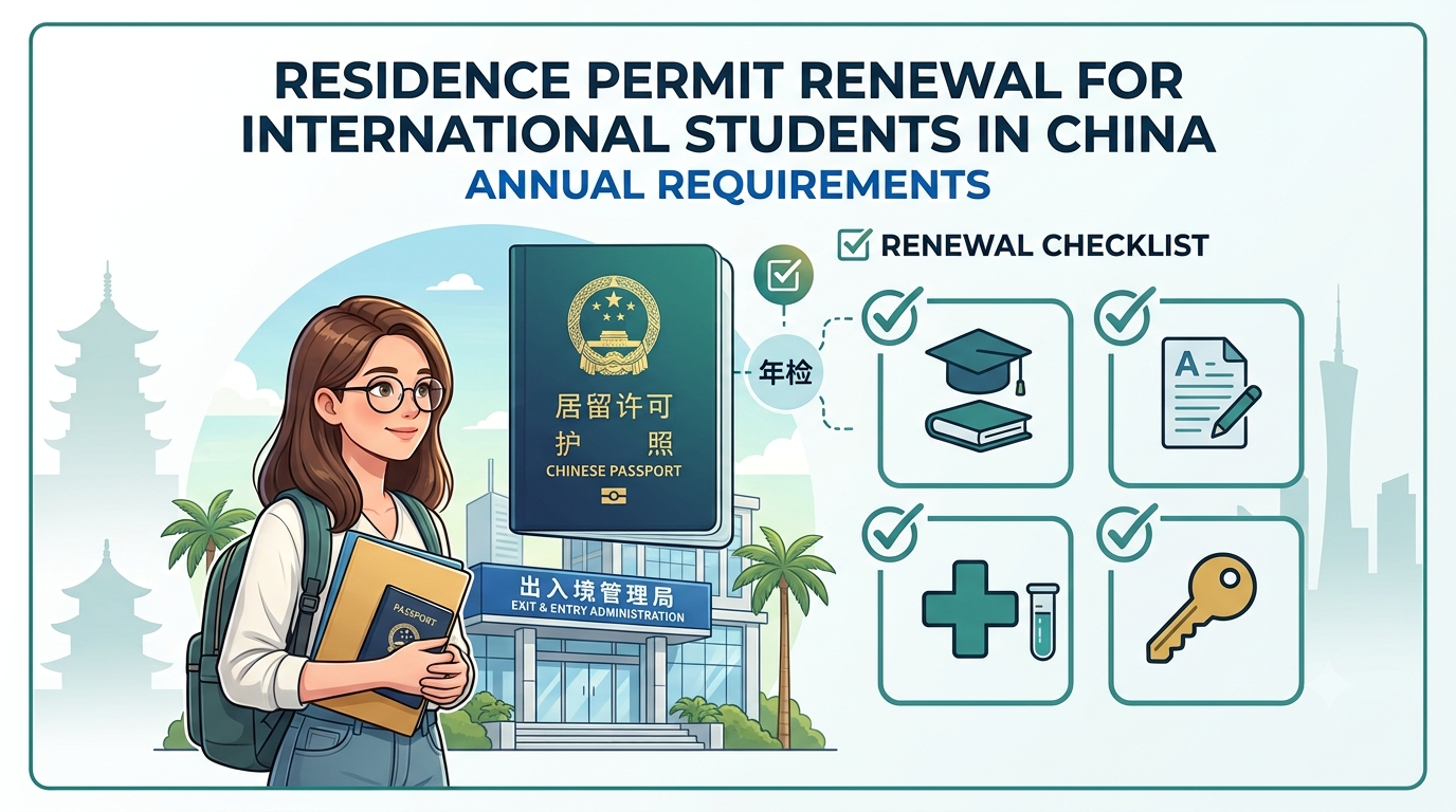 China Residence Permit Renewal Students