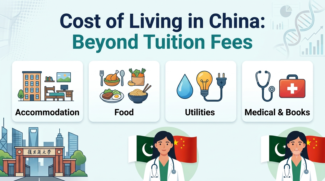 cost of living in China for Pakistani students