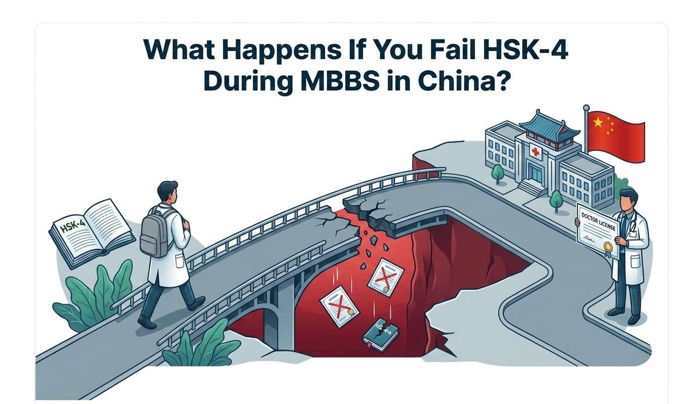 fail HSK-4 during MBBS in China