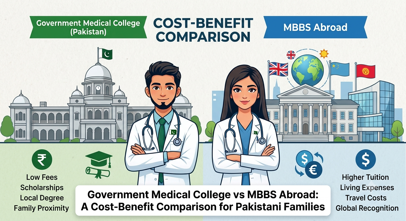 government medical college vs MBBS abroad