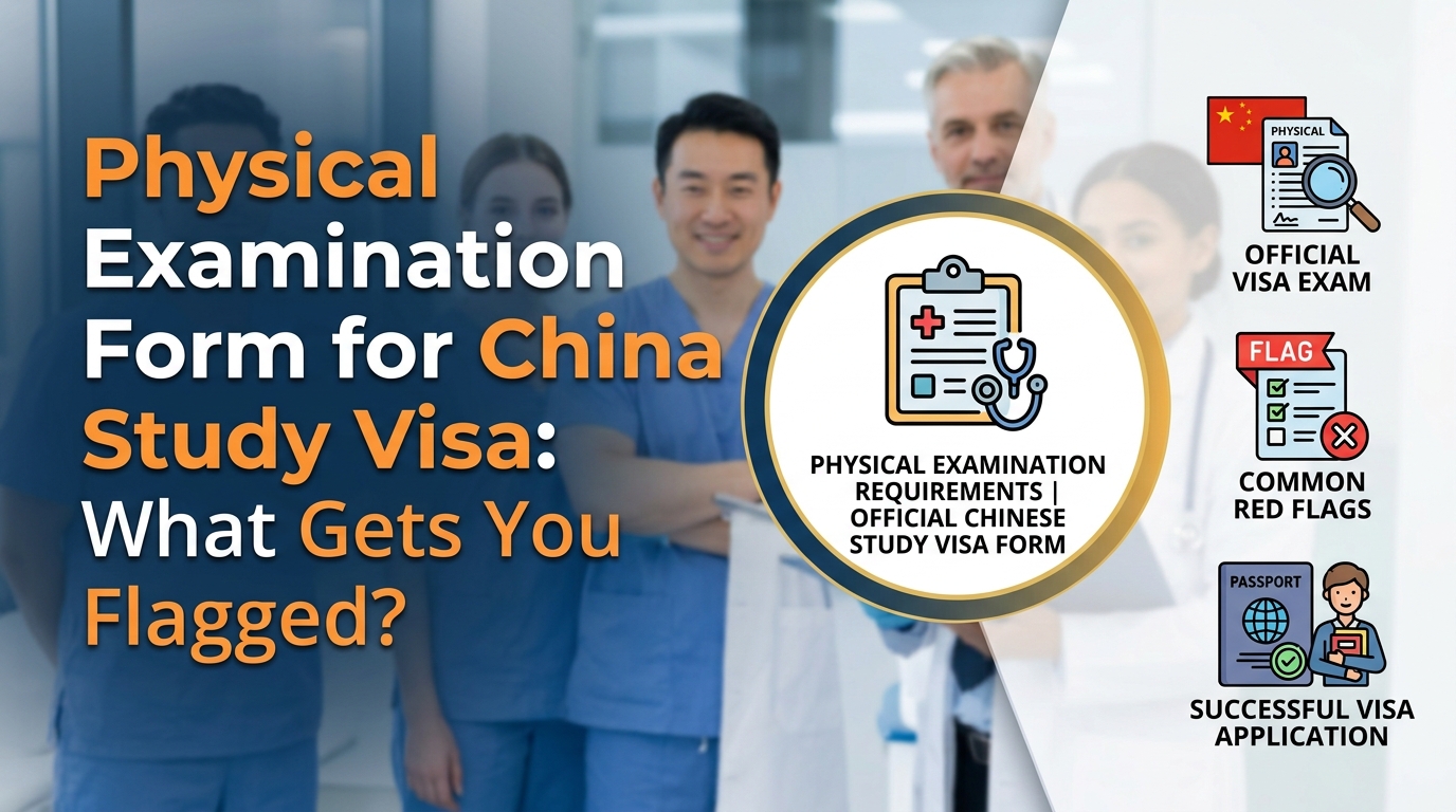 China study visa physical examination form